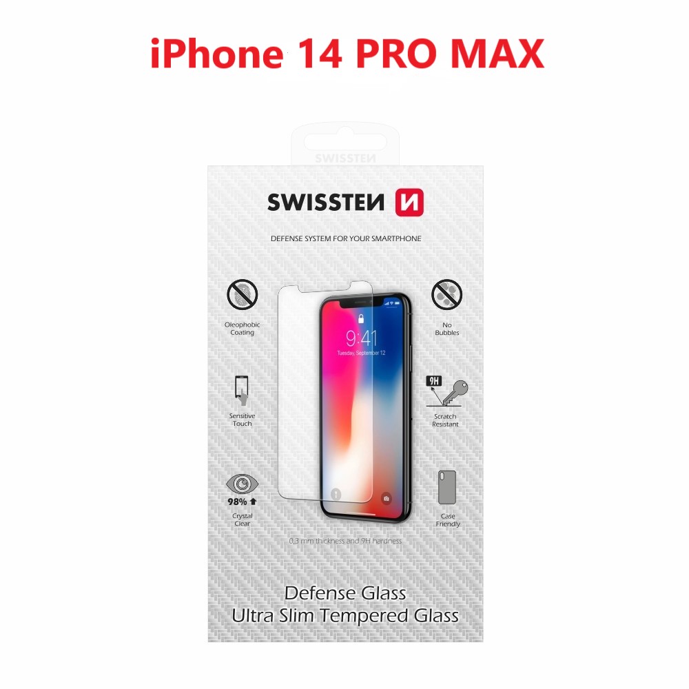 ochranné temperované sklo swissten apple iphone 14 pro max re 2,5d 8595217480209