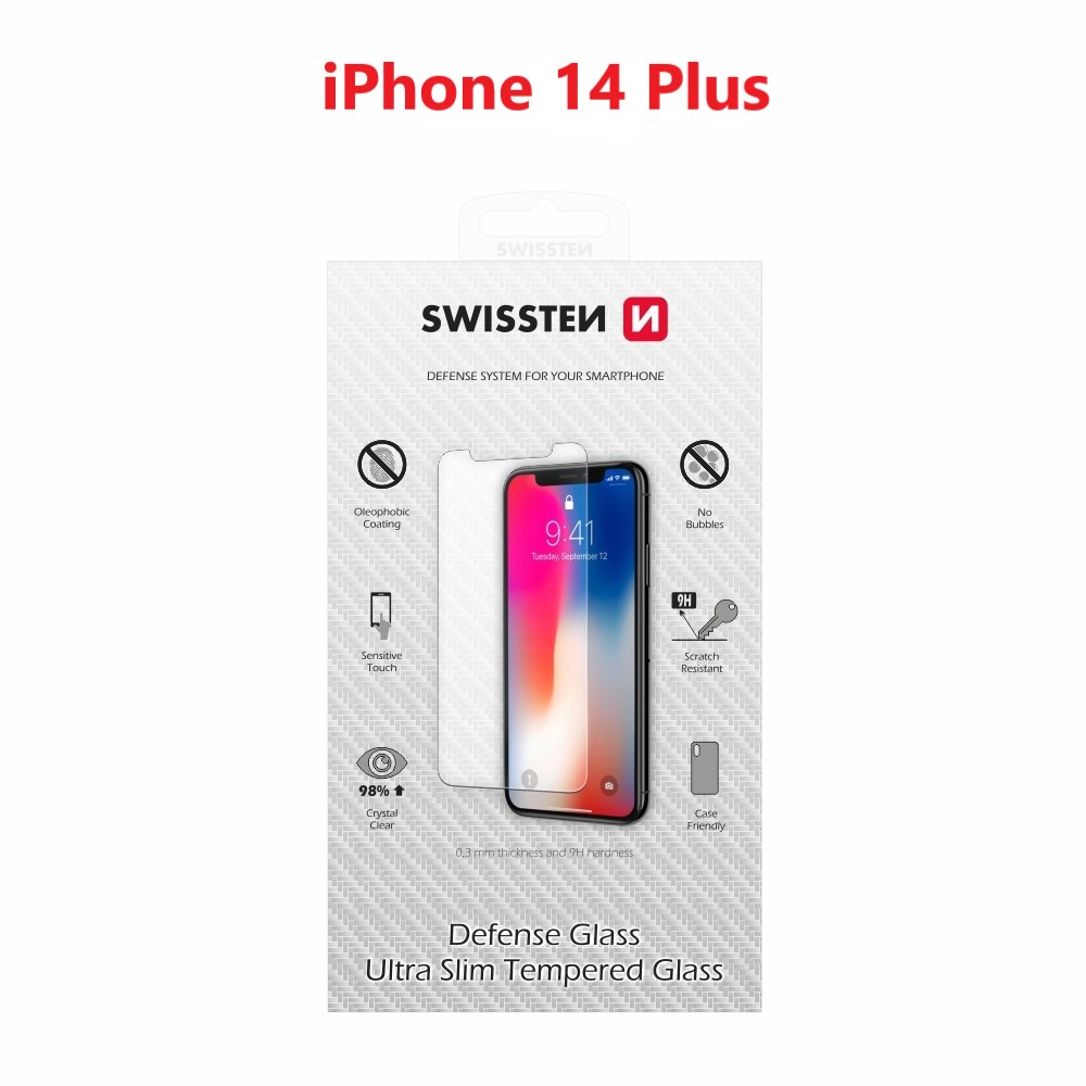 ochranné temperované sklo swissten apple iphone 14 plus re 2,5d 8595217480186